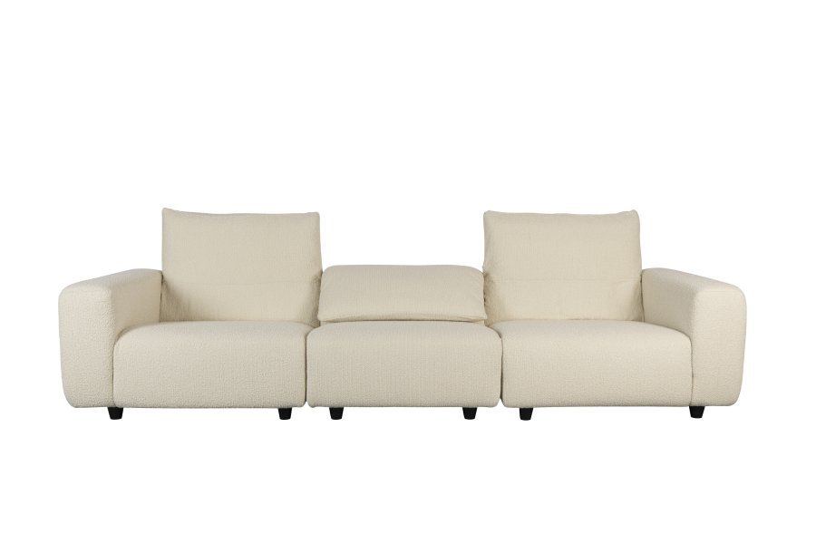 ZUIVER Wings 4,5-manns sofa - naturlig polyester og tre