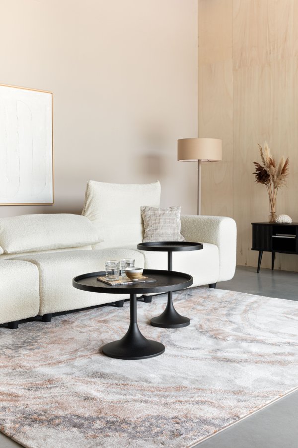 ZUIVER Wings 4,5-manns sofa - naturlig polyester og tre