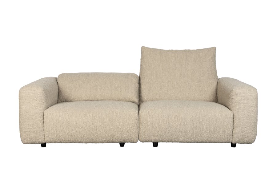 ZUIVER Wings 3-seters sofa - karamell polyester og tre