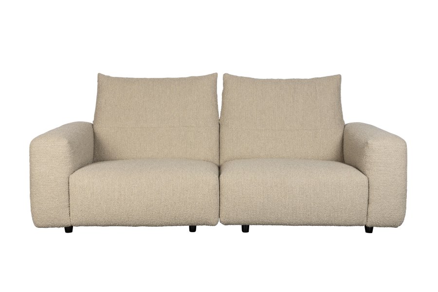ZUIVER Wings 3-seters sofa - karamell polyester og tre