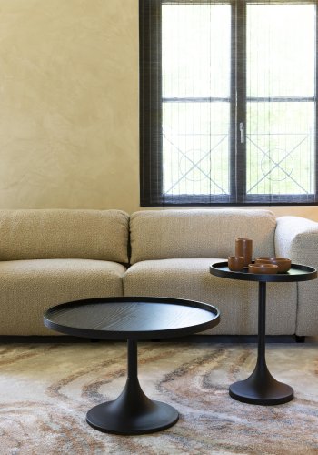 ZUIVER Wings 3-seters sofa - karamell polyester og tre