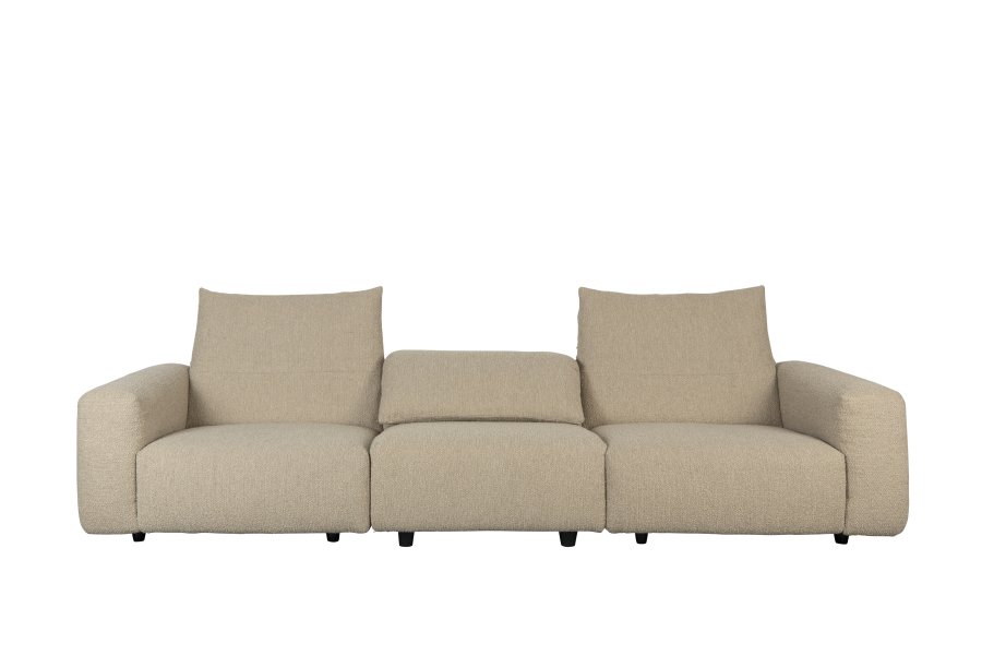 ZUIVER Wings 4,5-seters sofa - karamell polyester og tre