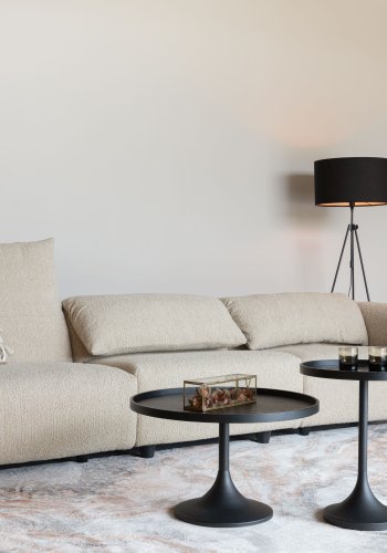 ZUIVER Wings 4,5-seters sofa - karamell polyester og tre