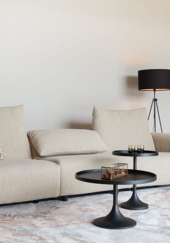 ZUIVER Wings 4,5-seters sofa - karamell polyester og tre