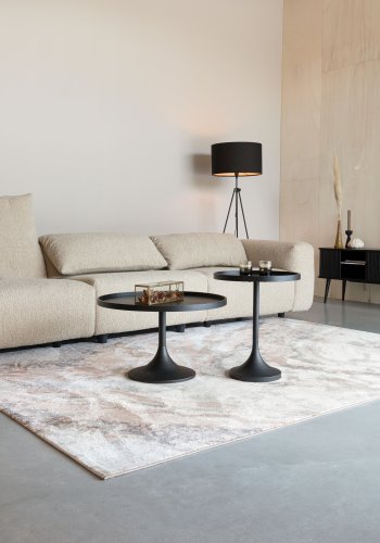 ZUIVER Wings 4,5-seters sofa - karamell polyester og tre