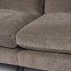 ZUIVER Sommer 3-seters sofa - kaffe polyester og stl