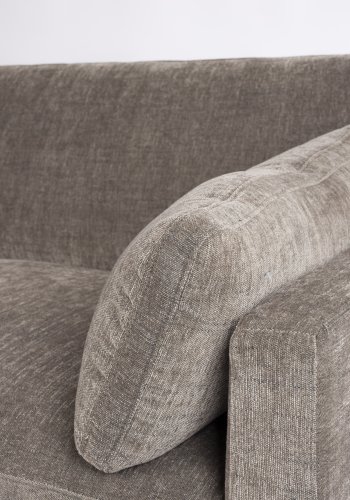ZUIVER Sommer 4,5-manns sofa - kaffe polyester og stl