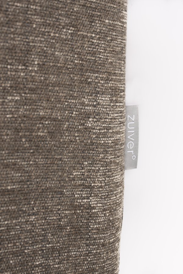 ZUIVER Sommer 7-manns hjrnesofa - kaffe polyester og stl