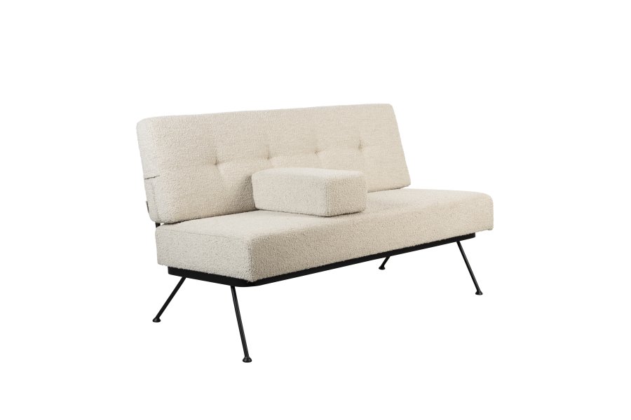 ZUIVER Bowie sofa - beige polyester og stl