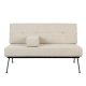 ZUIVER Bowie sofa - beige polyester og stl