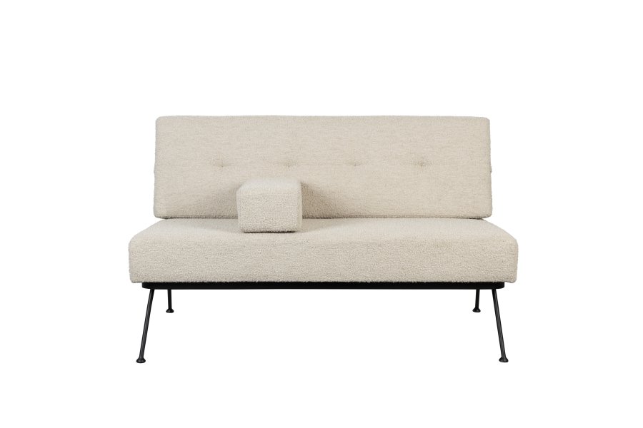 ZUIVER Bowie sofa - beige polyester og stl
