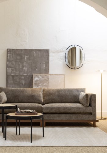  Zuiver  ZUIVER Blossom 3-personers sofa - moss stof og egetr