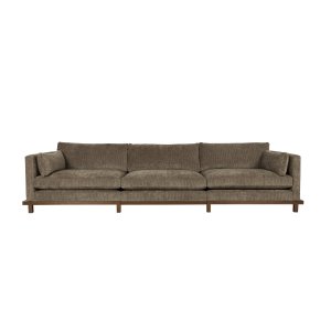 ZUIVER Blossom 4,5-personers sofa - moss stof og egetr