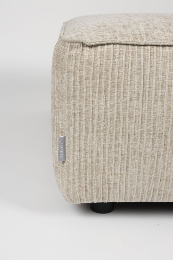 ZUIVER Hunter Sofa Element 1,5-seter, uten rygg - ekte flyel og plast