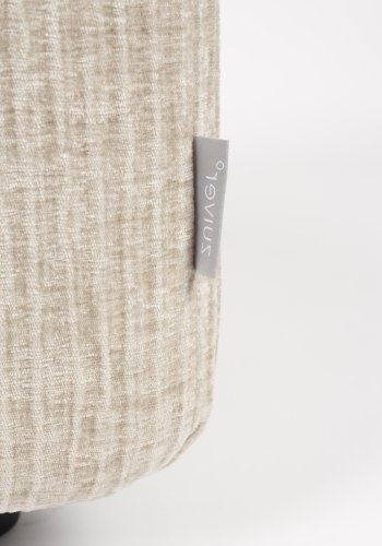 ZUIVER Hunter Sofaelement Pai Pouf, Venstre - ekte flyel og plast