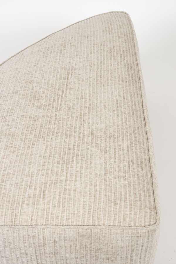 ZUIVER Hunter Sofaelement Pai Pouf, Hyre - ekte flyel og plast