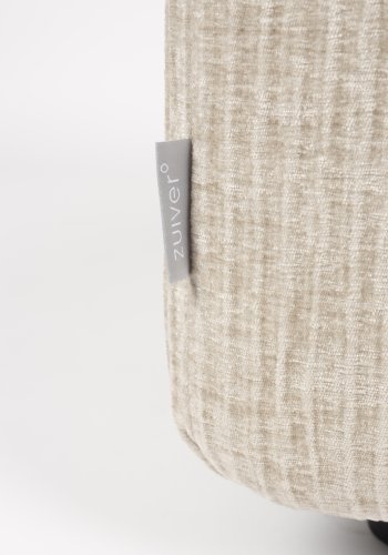 ZUIVER Hunter Sofaelement Pai Pouf, Hyre - ekte flyel og plast
