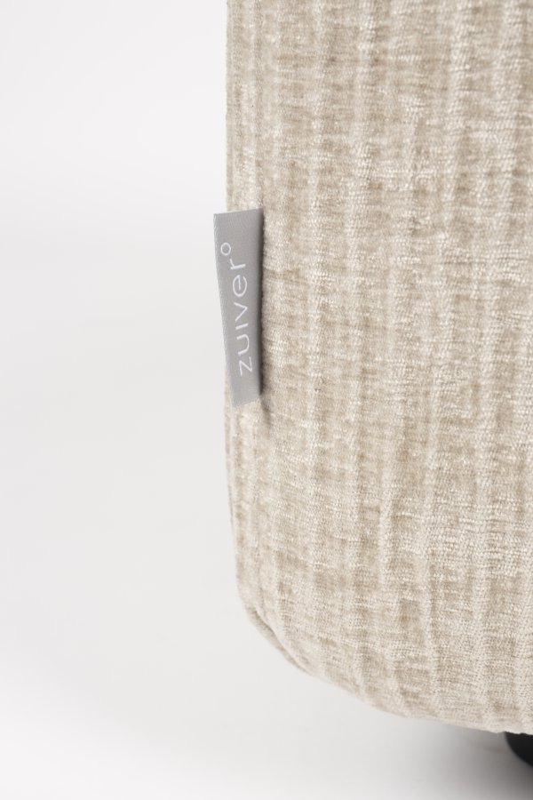 ZUIVER Hunter Sofaelement Pai Pouf, Hyre - ekte flyel og plast