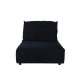 ZUIVER Hunter Sofa Element 1,5-seter, med rygg - marine flyel og plast