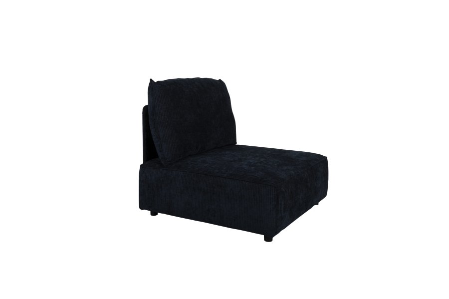 ZUIVER Hunter Sofa Element 1,5-seter, med rygg - marine flyel og plast