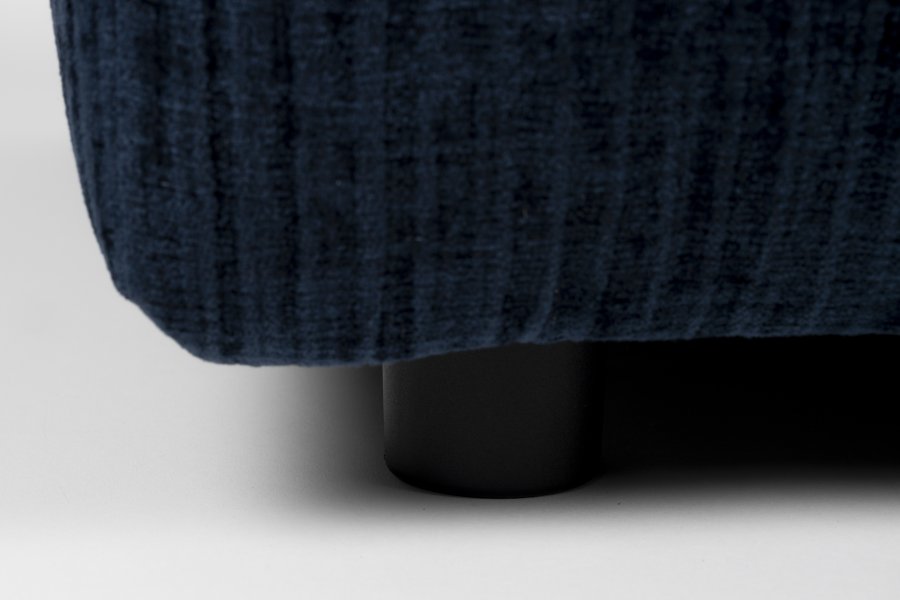 ZUIVER Hunter Sofa Element 1,5-seter, uten rygg - marine flyel og plast