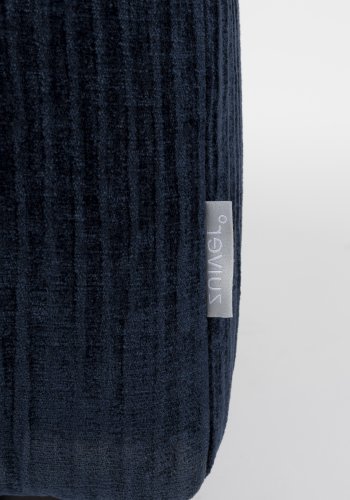 ZUIVER Hunter Sofaelement Pai Puff, Venstre - marine flyel og plast