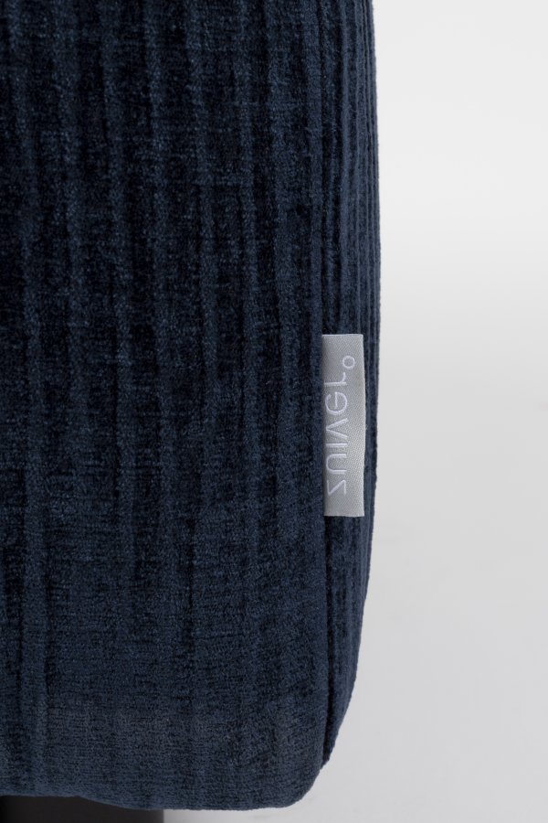 ZUIVER Hunter Sofaelement Pai Puff, Venstre - marine flyel og plast