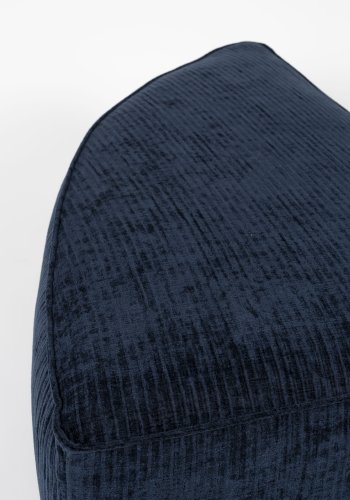 ZUIVER Hunter Sofaelement Pai Pouf, Hyre - marine flyel og plast
