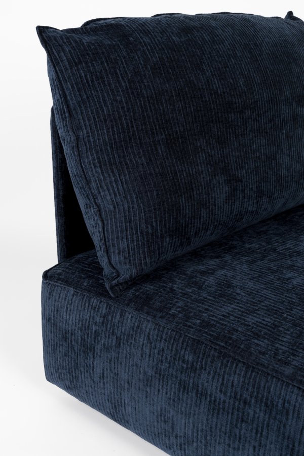 ZUIVER Hunter 4,5-personers sofa - navy fl�jl og plast