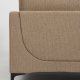 ZUIVER Balkong 3-seters sofa - karamell polyester og stl