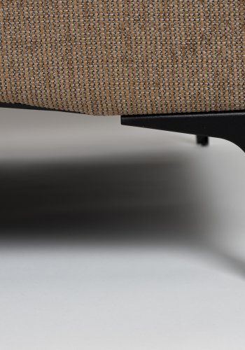 ZUIVER Balkong 3-seters sofa - karamell polyester og stl