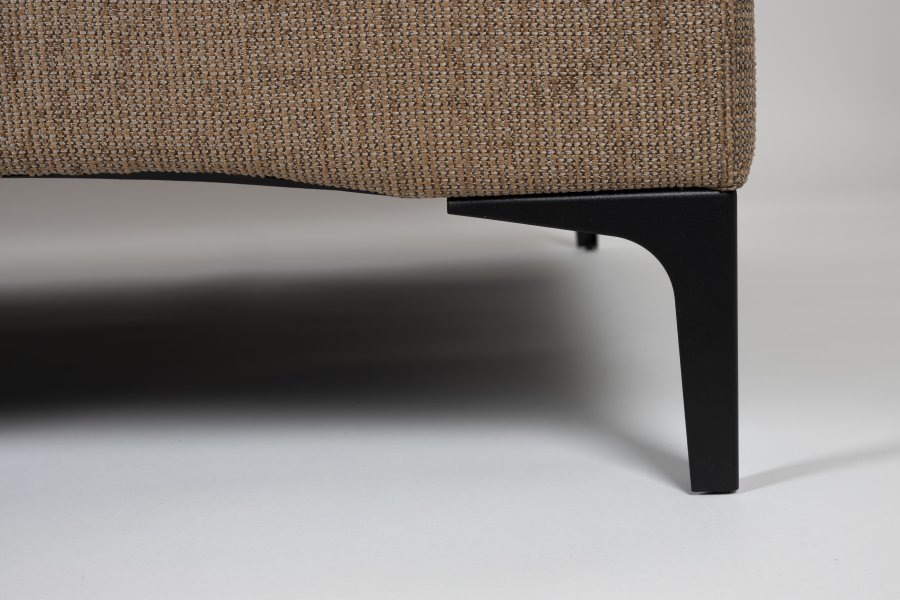 ZUIVER Balkong 3-seters sofa - karamell polyester og stl