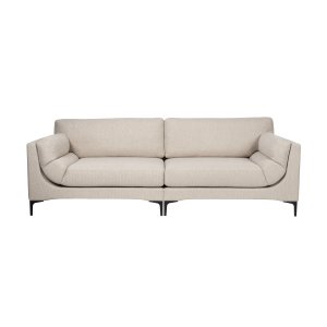 ZUIVER Balkon 3-personers sofa - beige polyester og stl