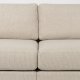 ZUIVER Balkong 3-seters sofa - beige polyester og stl