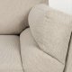 ZUIVER Balkong 3-seters sofa - beige polyester og stl