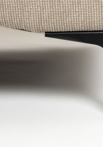 ZUIVER Balkong 3-seters sofa - beige polyester og stl