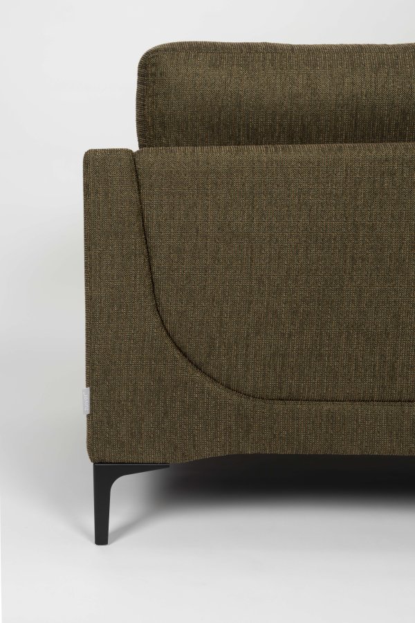 ZUIVER Balkong 3-manns sofa - skog polyester og stl