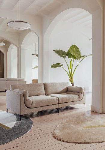 ZUIVER Balkong 3-manns sofa - skog polyester og stl