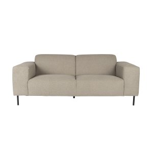 WHITE LABEL LIVING Sylvia 2,5-Sitzer-Sofa – Echtstoff