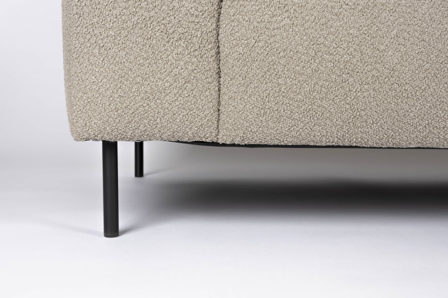 WHITE LABEL LIVING Sylvia 2,5-Sitzer-Sofa – Echtstoff