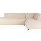 ZUIVER Fed Freddy Rib hjrnesofa, Hyre - naturlig flyels polyester og plast