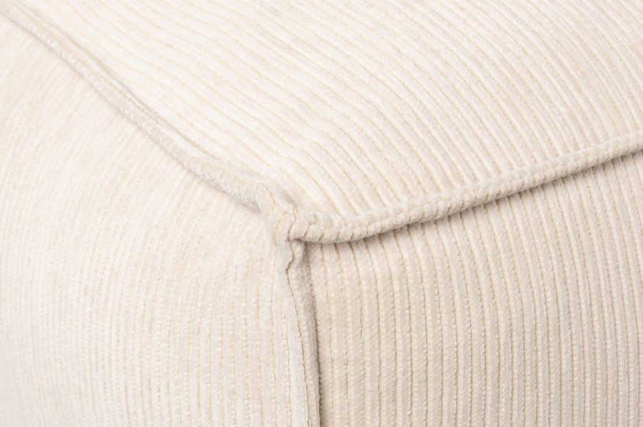 ZUIVER Fed Freddy Rib hjrnesofa, Hyre - naturlig flyels polyester og plast