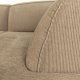 ZUIVER Fed Freddy Rib hjrnesofa, Hyre - karamell flyels polyester og plast
