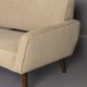 DUTCHBONE Preston sofa - beige flyelsstoff og brunt gummitre