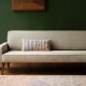 DUTCHBONE Preston sofa - beige flyelsstoff og brunt gummitre