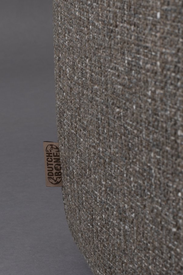 DUTCHBONE Boho Sofa - steingrauer Polyesterstoff