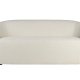 WHITE LABEL LIVING lenestolsofa - hvit polyester og furu
