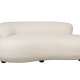 WHITE LABEL LIVING Noxx sofa - hvit polyester og MDF