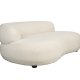 WHITE LABEL LIVING Noxx sofa - hvit polyester og MDF