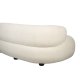 WHITE LABEL LIVING Noxx sofa - hvit polyester og MDF